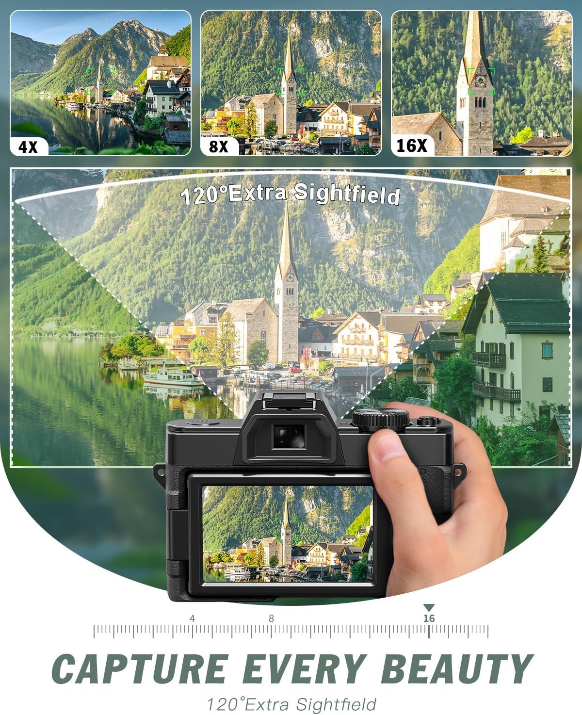 8k digital cameras for photography,64mp vlogging camera with 180°flip screen 8k digital cameras for photography,64mp vlogging camera with 180°flip screen